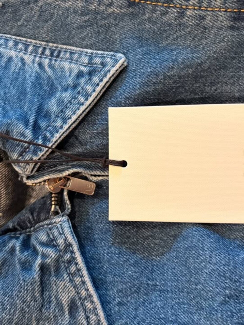 Gap × Victoria Beckham Denim Zip Shirt (size small - new with tags) - Picture 3 of 4